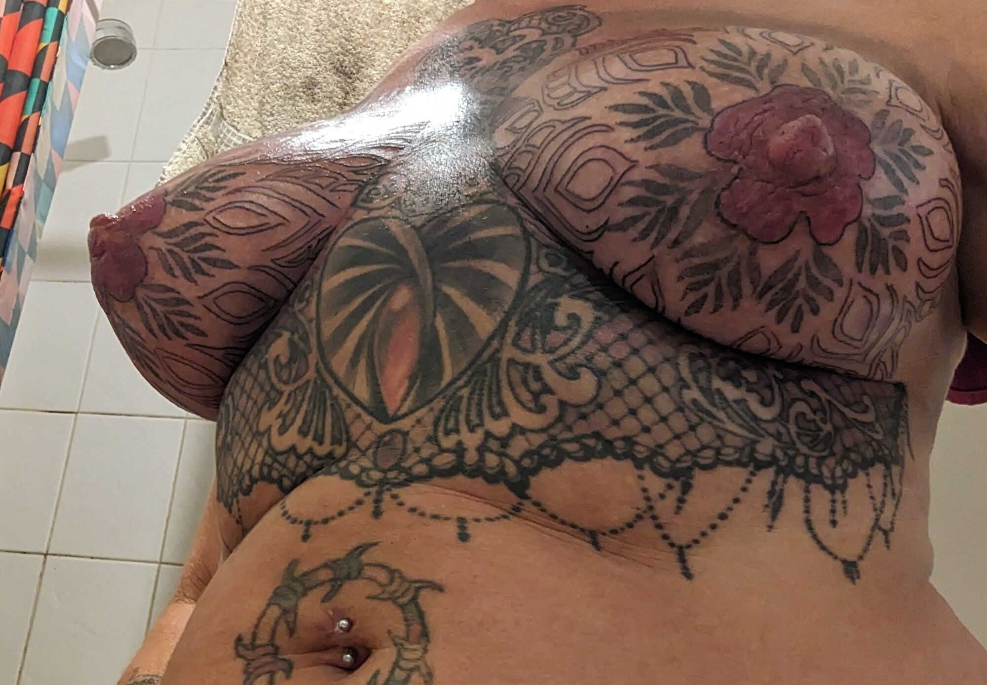 New boob tattoos session 2 #3