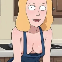 Beth Smith creampied in the kitchen (Rick and Morty)