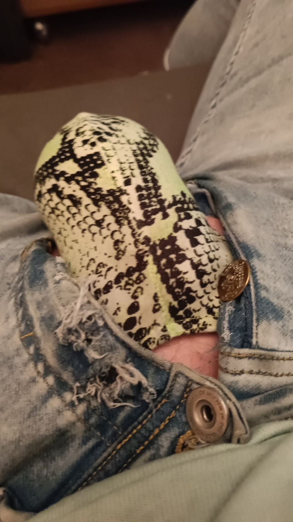 Showing off my horny bulging jeans #51