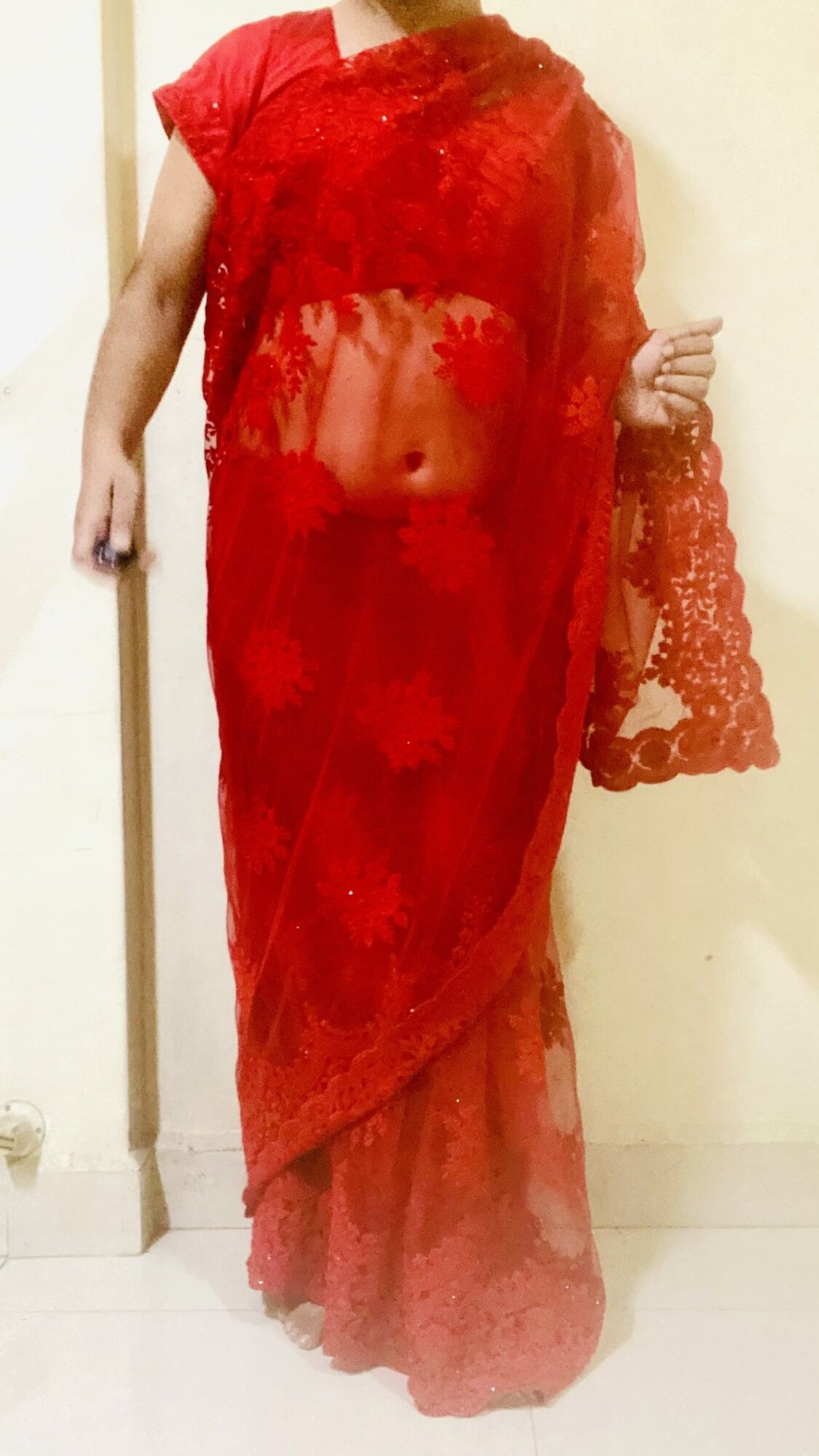 Red saree #51