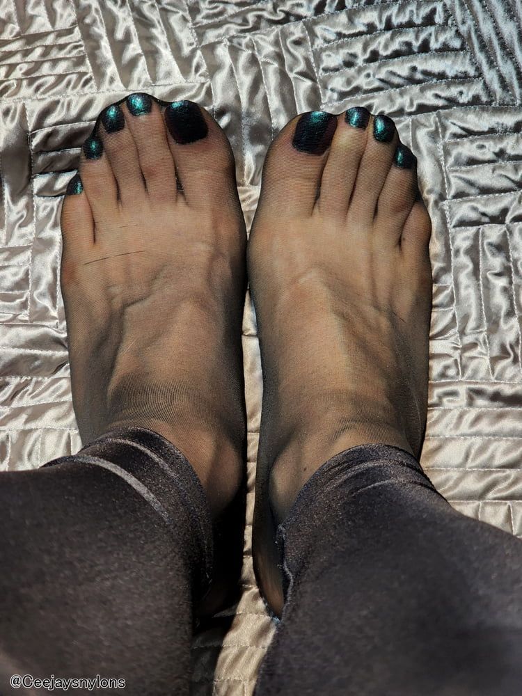 Big Sexy feet in Black Nylons 3 #14
