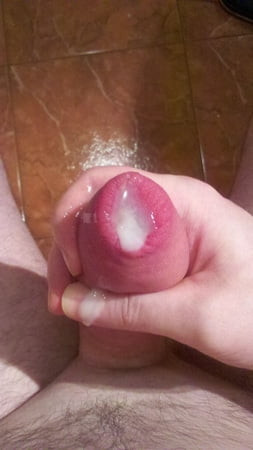 Pumped cock cums