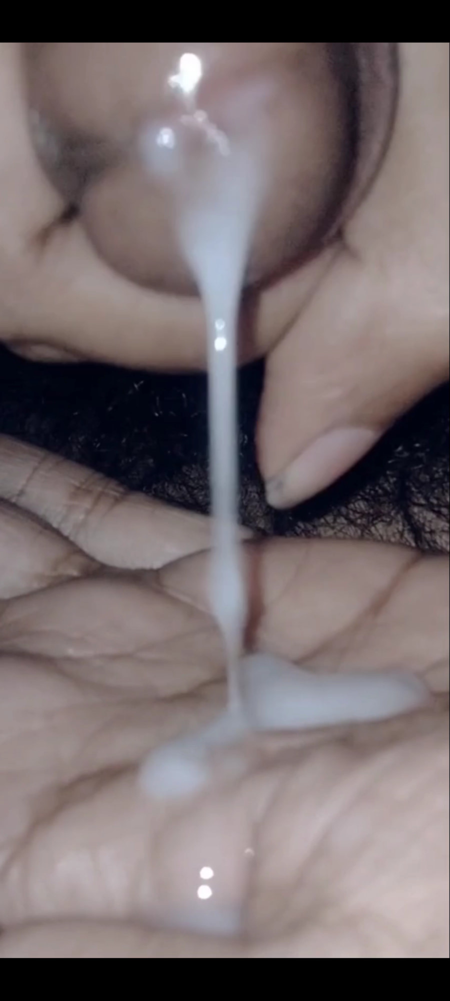 Big load cum at hand 