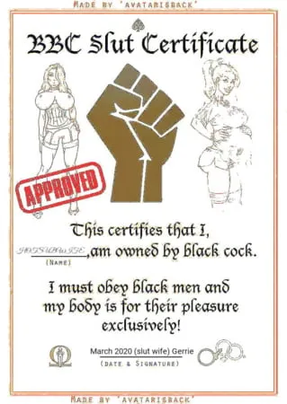 Slut Certificate