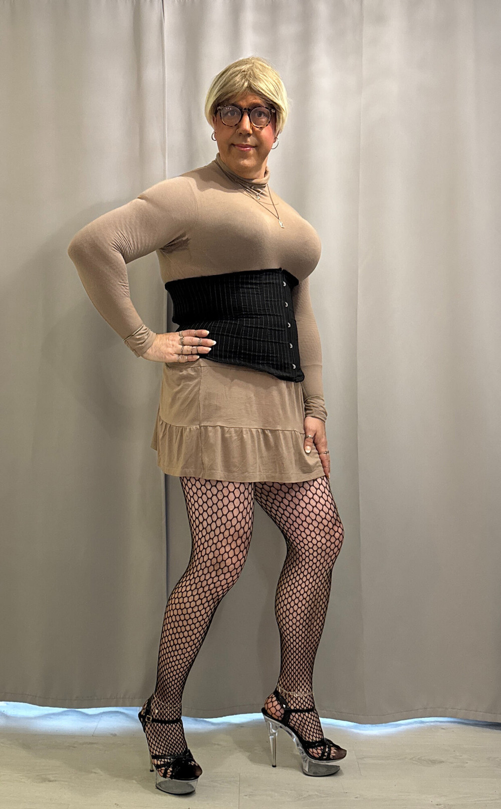 In a skirt and heels #3