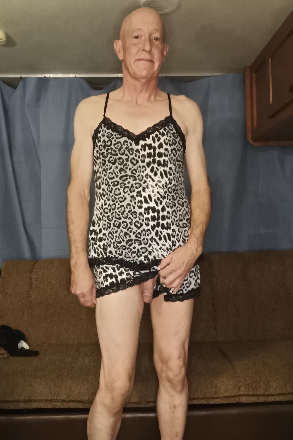 Faggot Andrew Brown Modelling Nighties #4