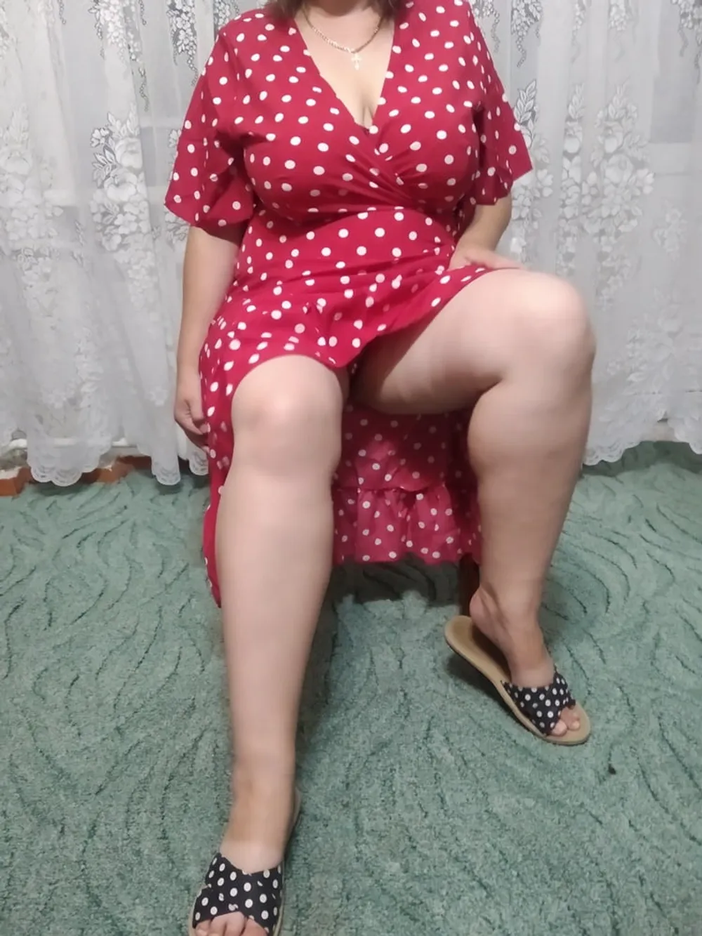 Milf in red dress ))) #3