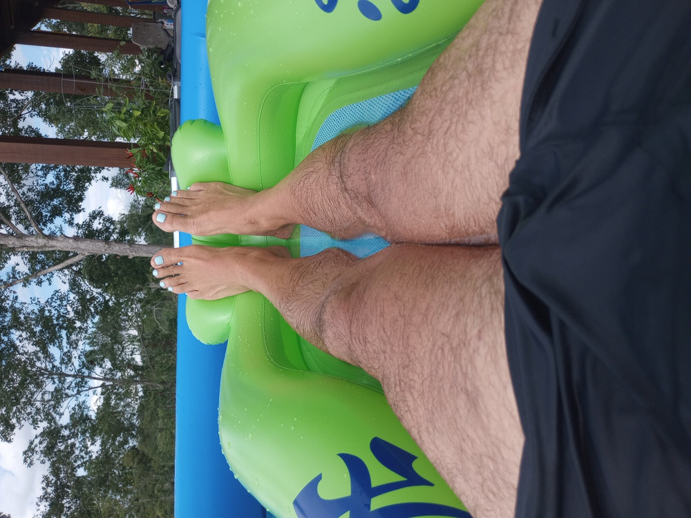 Showing off my man Pedi #2