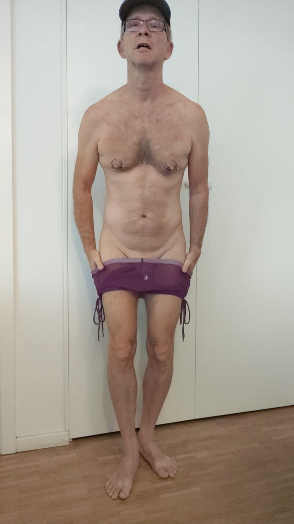 purple transparent panties #13