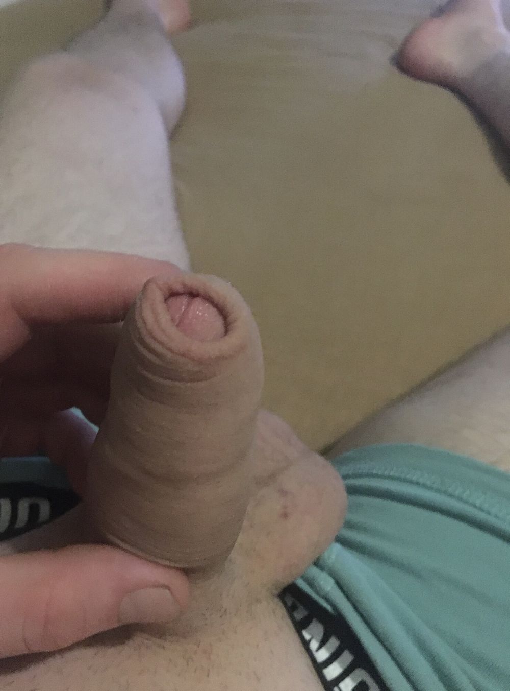 Foreskin Play With Cum Filled Balls  #9