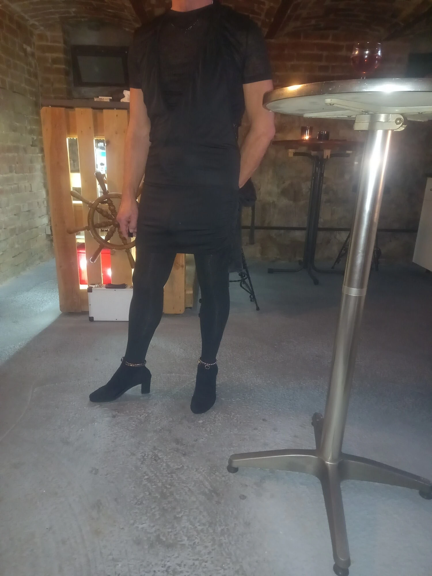 black outfit