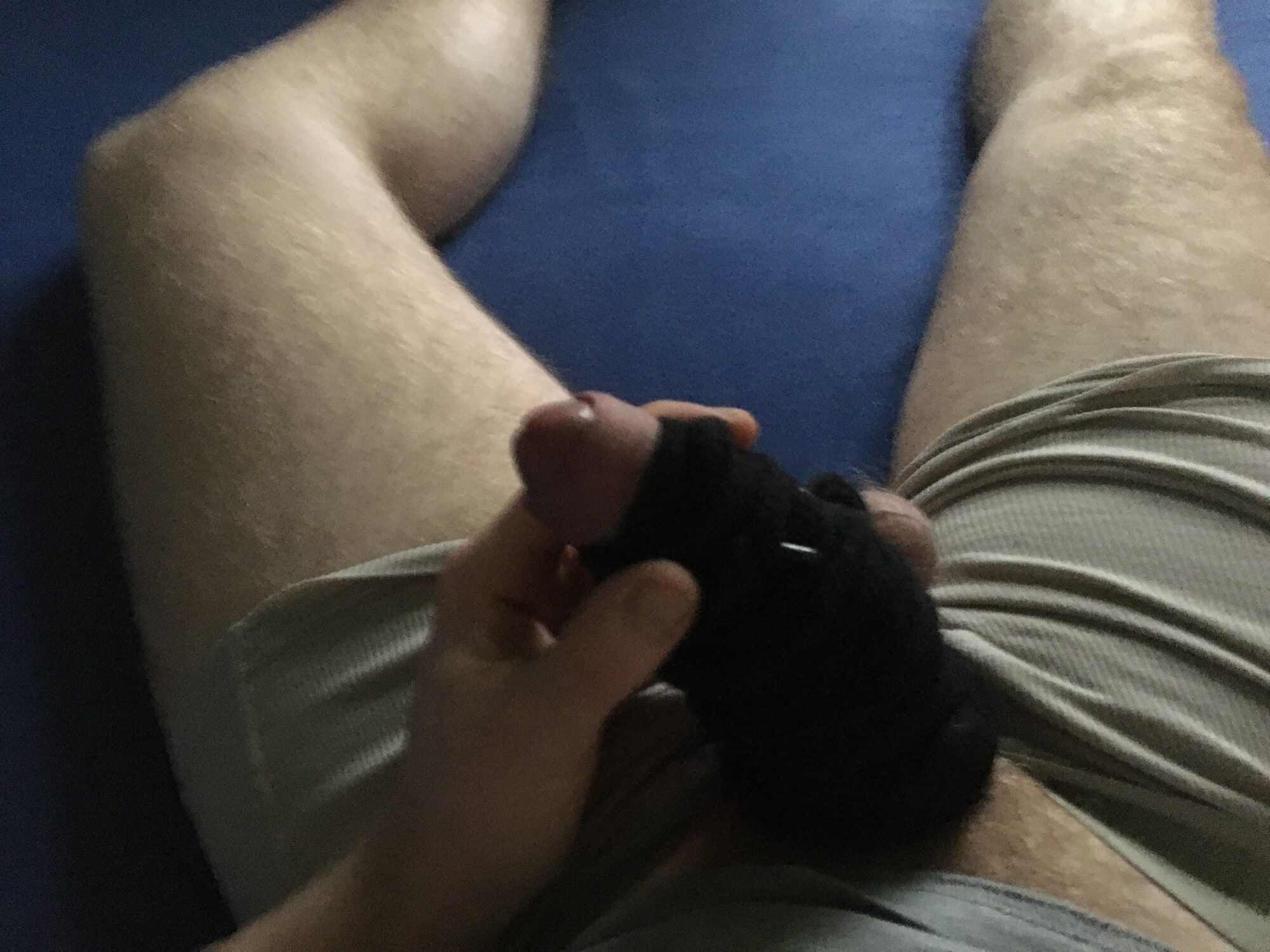 Hairy Cock And Balls Bound With Long Cord  #25