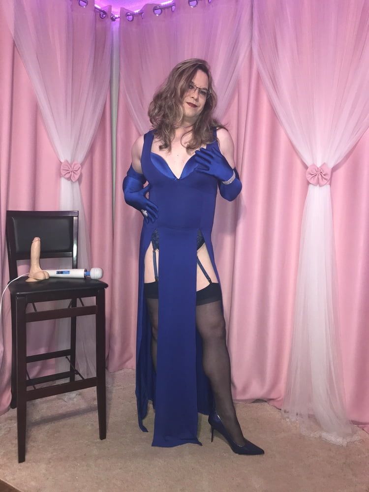  Joanie - Blue Maxi Vest Dress and Lady Marlene Part 3 #32