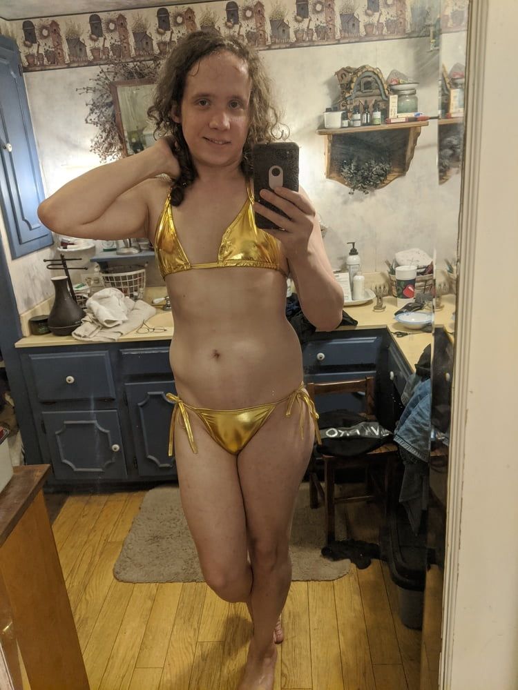 Gold Bikini and Shorts #18