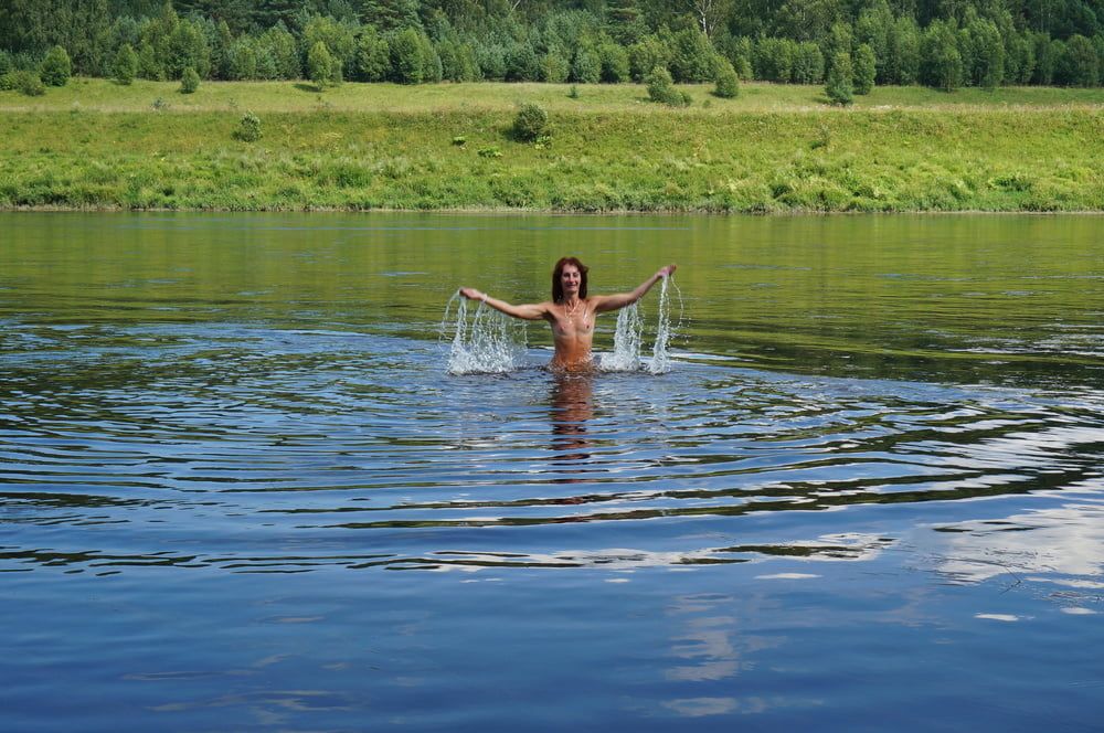 Nude Playing in Volga-river #41