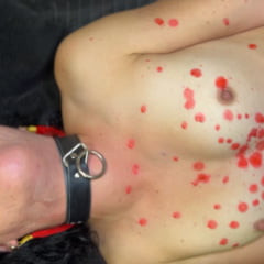 Christmas candle BDSM torture with Vanessa Cliff