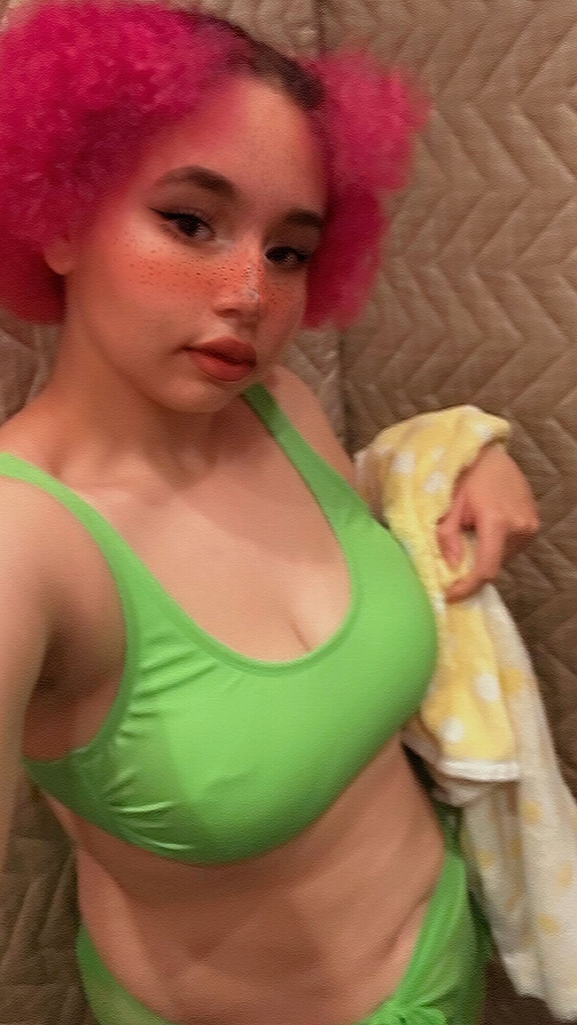 Cute chubby pink hair slut  #17