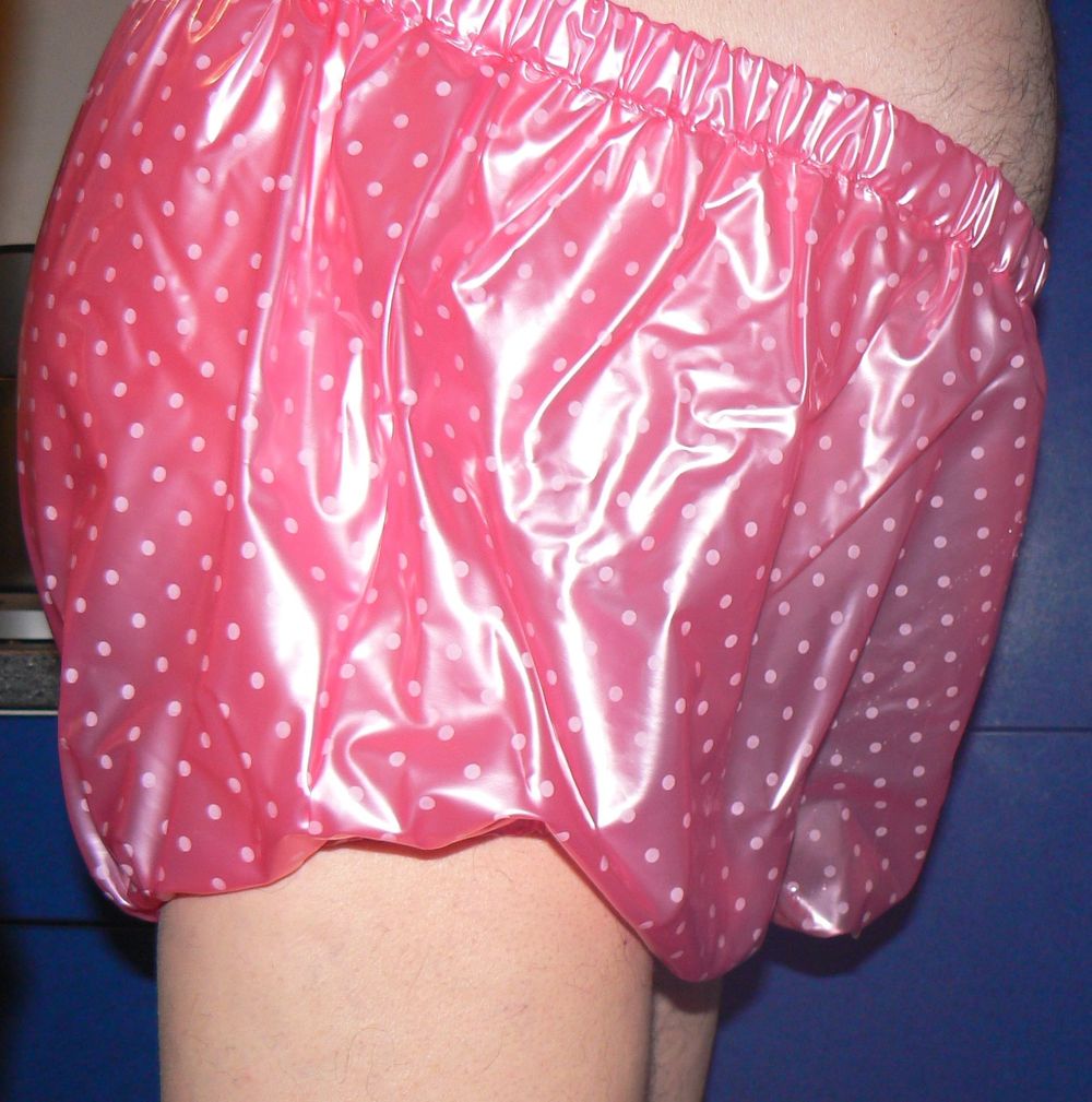 My little manhood in rubber panties #35