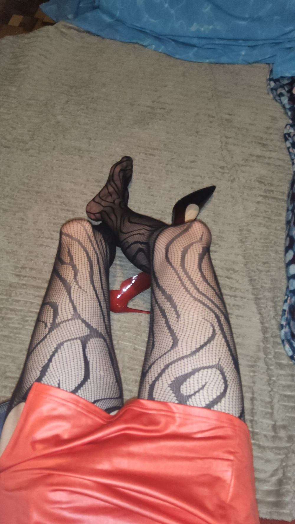 Teasing in My Fishnets #8
