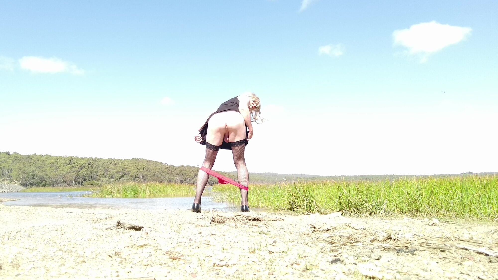 Crossdress Roadtrip - Lakeside Pantie drop #23