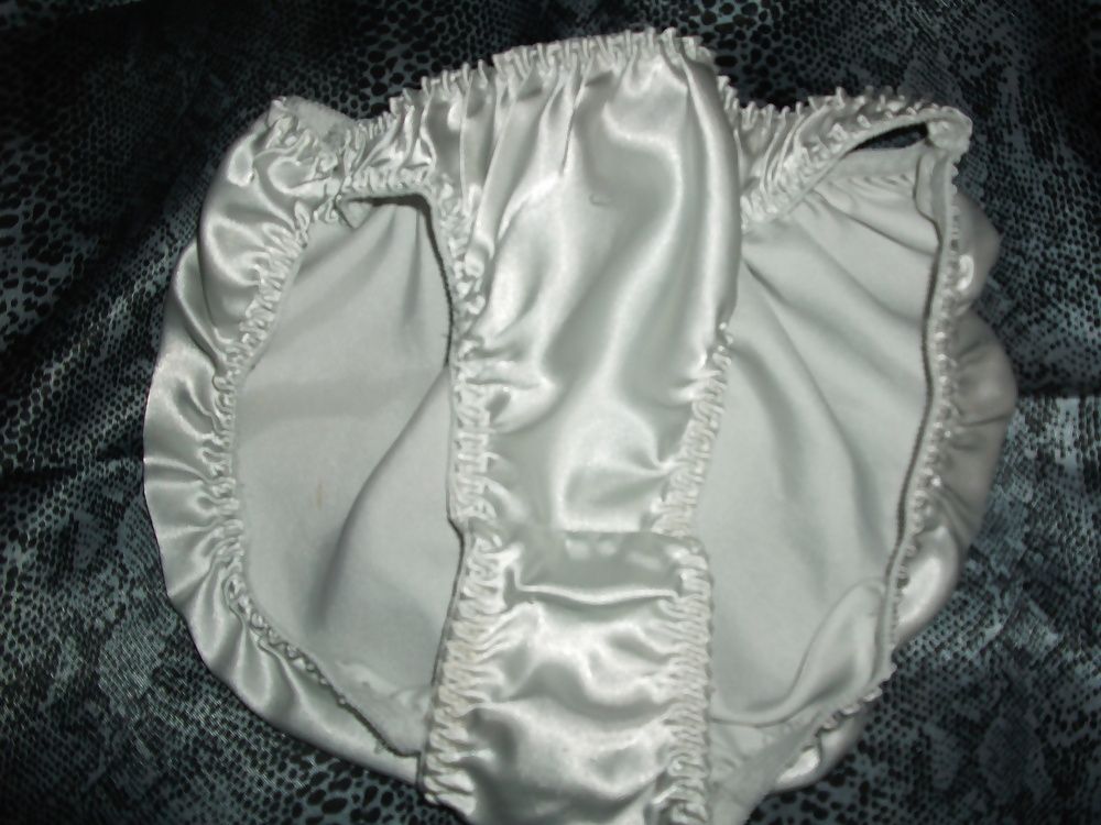 A selection of my wife's silky satin panties #24