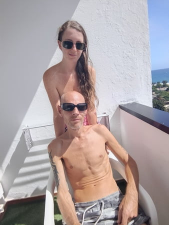 Feeling horny on our balcony 