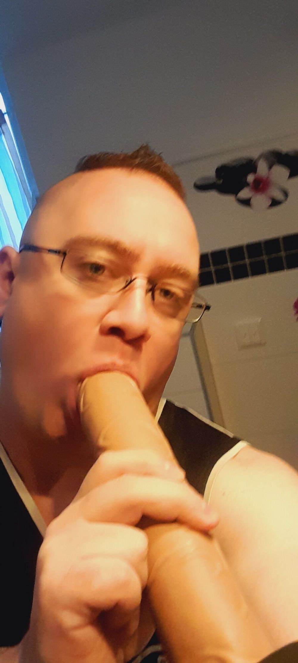 Geilen Dildo Schwanz blasen #2