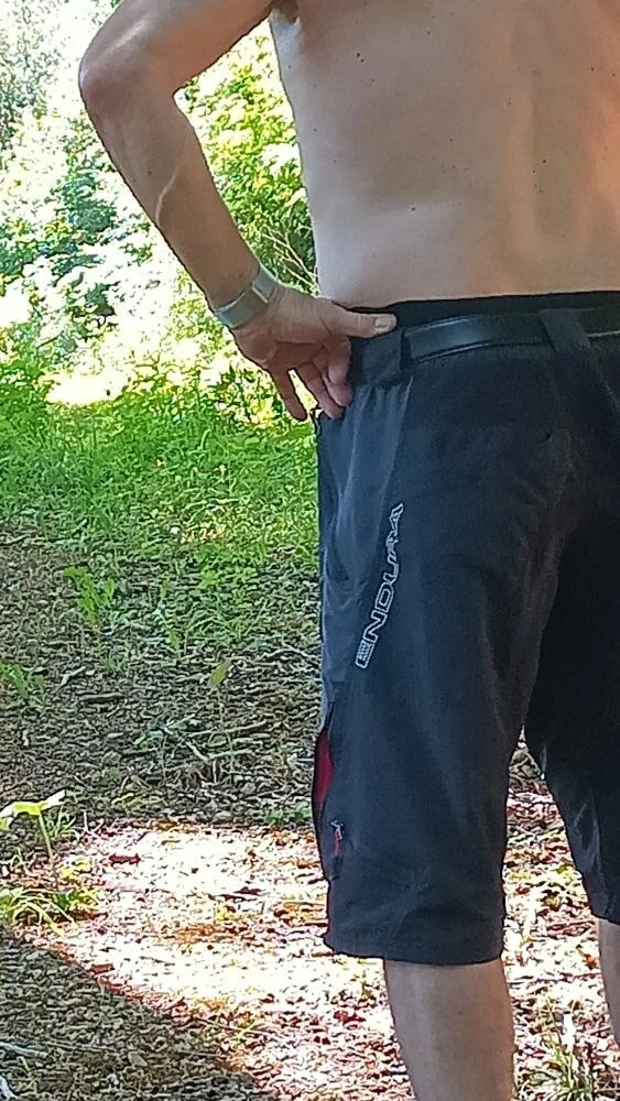 Naked outside
