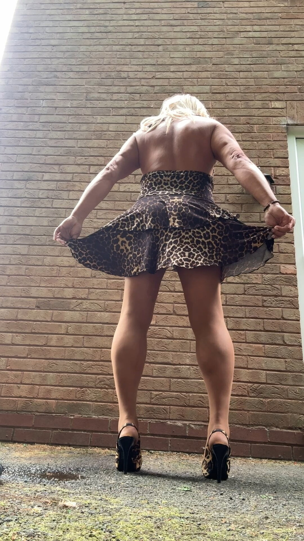 Sexy Crossdresser kellycd2022  in leopard print and heels  #53