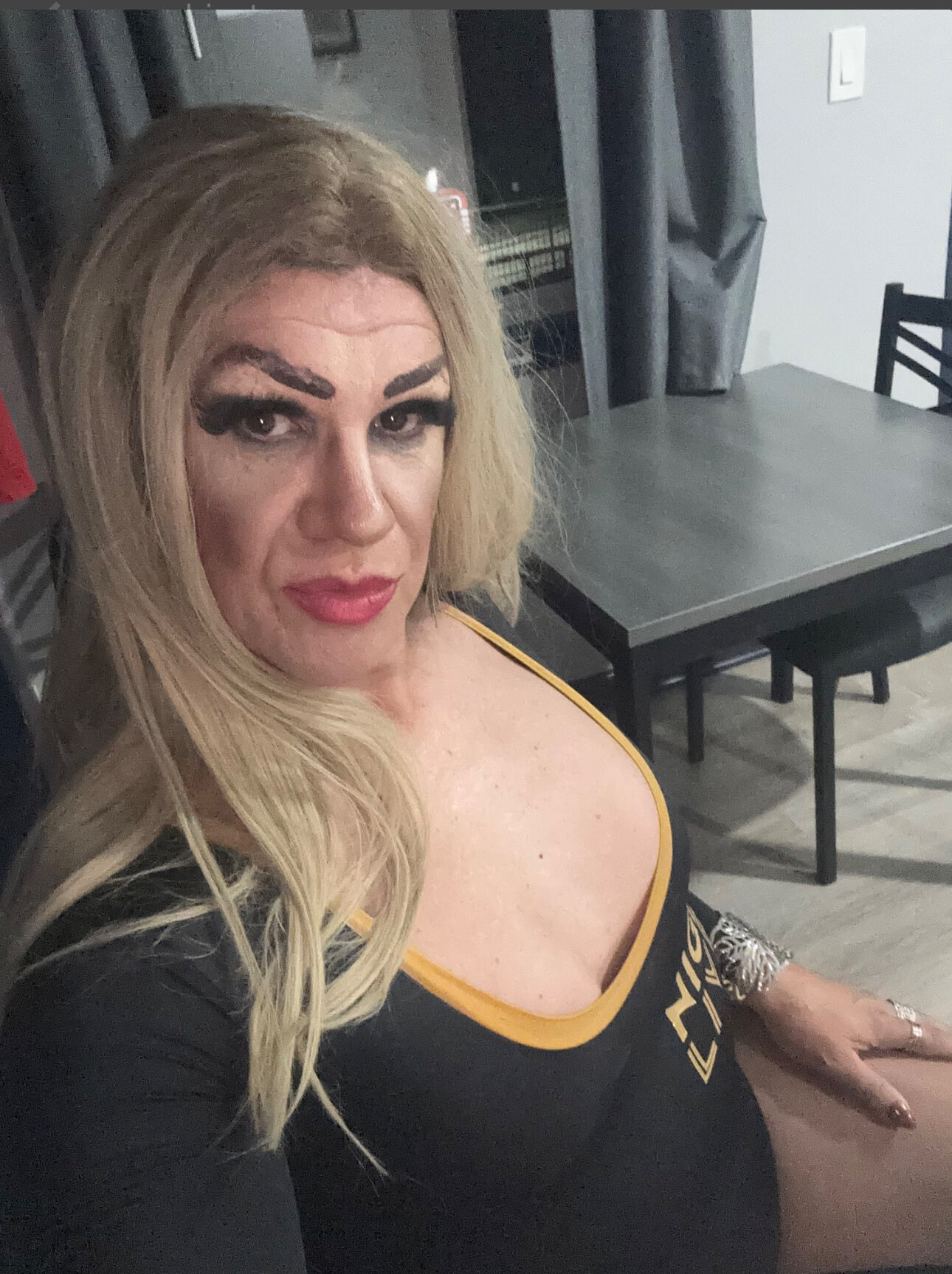 Bottle Girl outfit and trans lucid dress