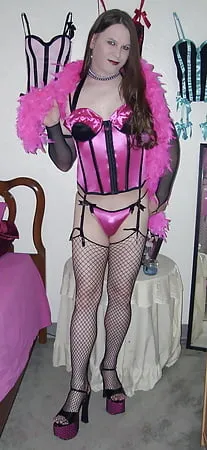 joanie hot pink playboy bustier         