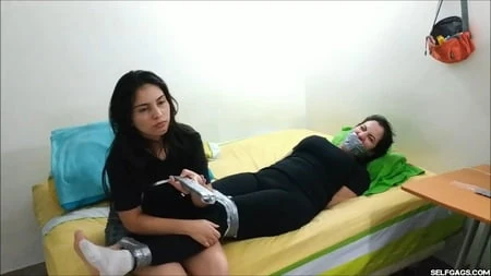 stepmom disciplined by dominant stepdaughter selfgags         