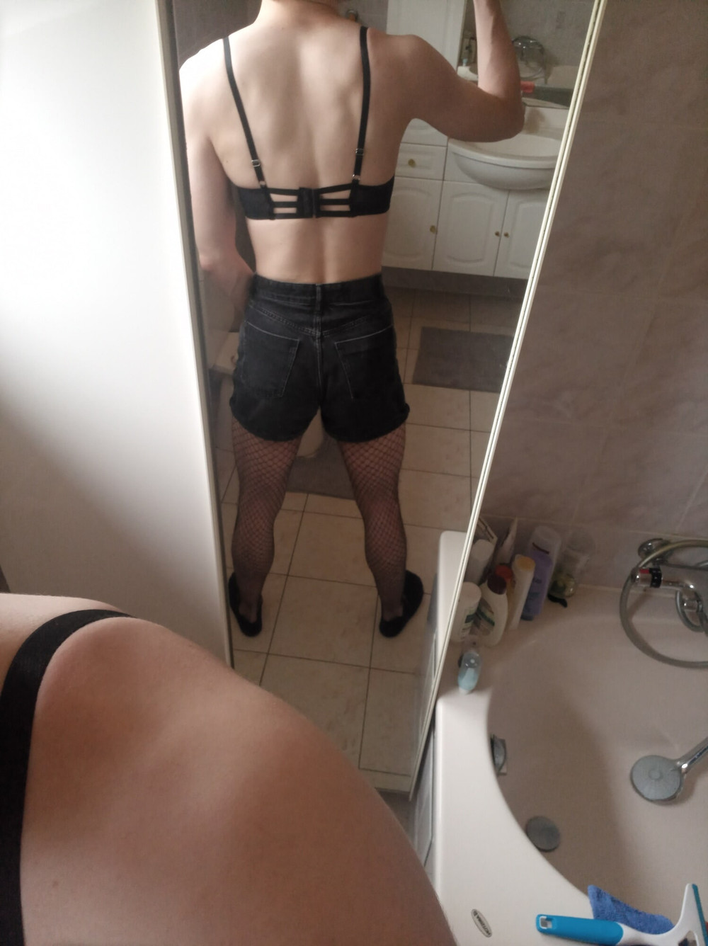 Teen Twink With Huge Cock Tries On Swimsuits, Stockings, ... #17