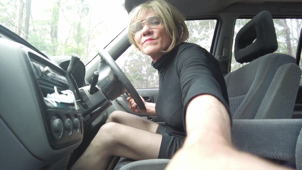 Crossdress Road Trip -  short trip out - No Nudity #5