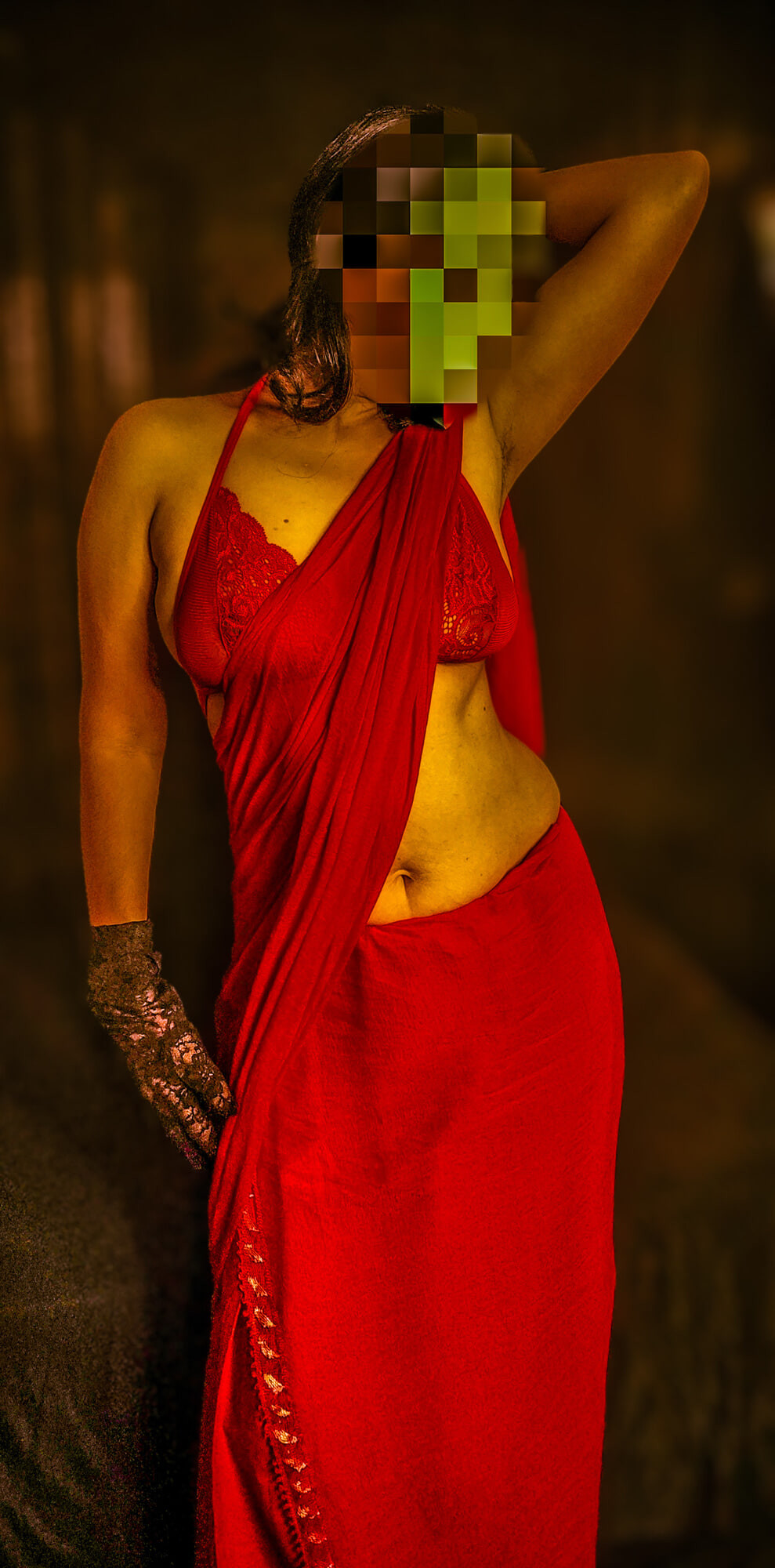 Red Saree
