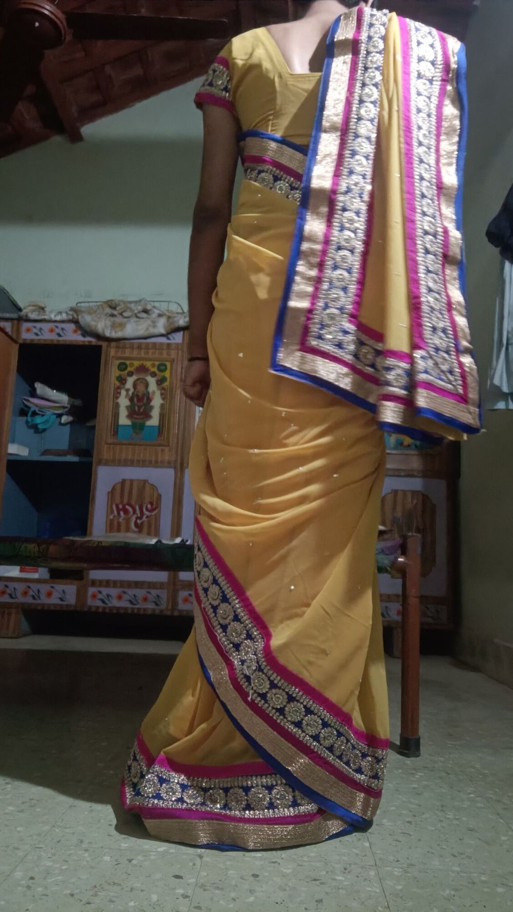 Wear auntys saree #6