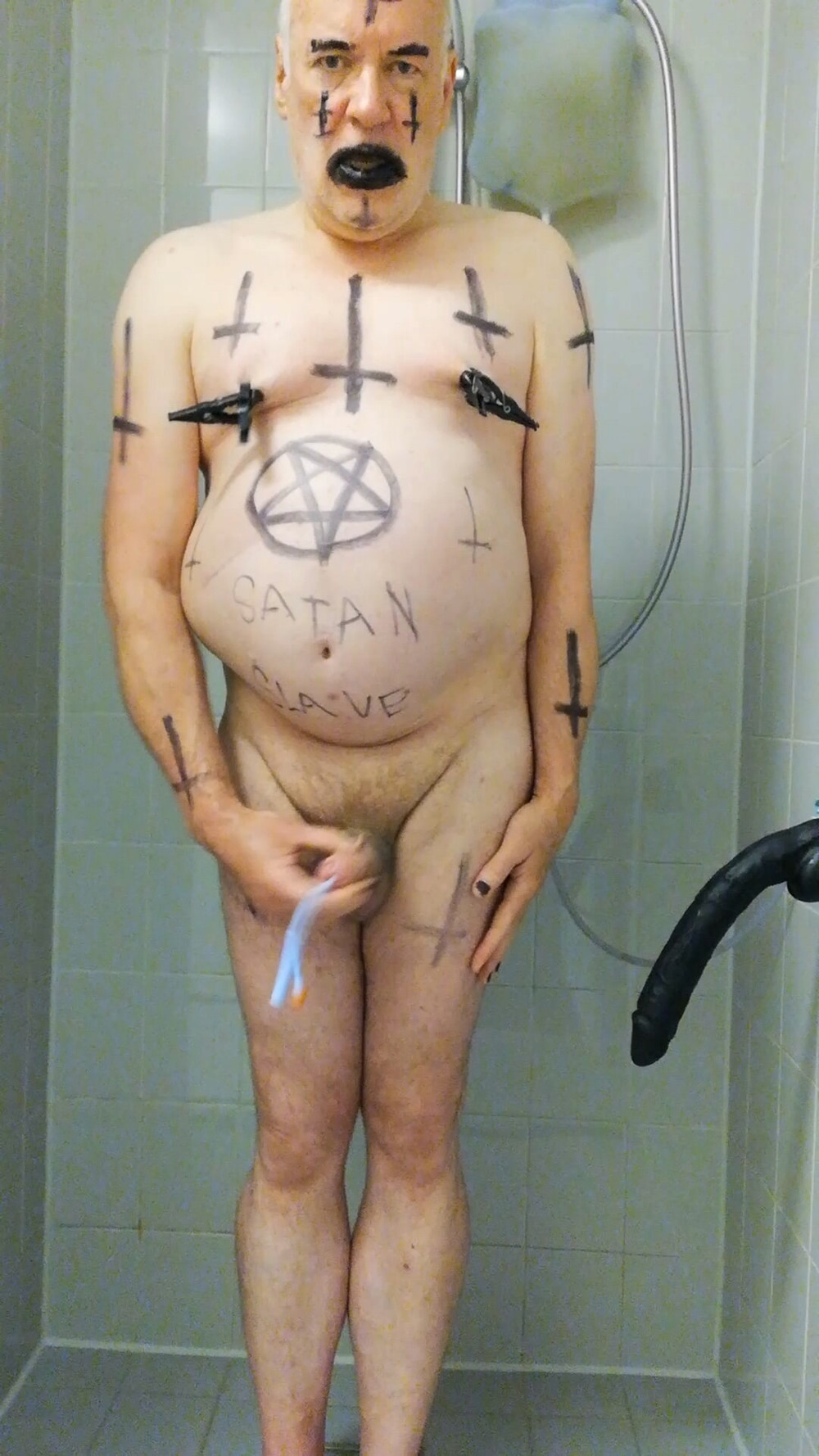 Satan Slave Takes A Delicious Urine Enema part 3 #5