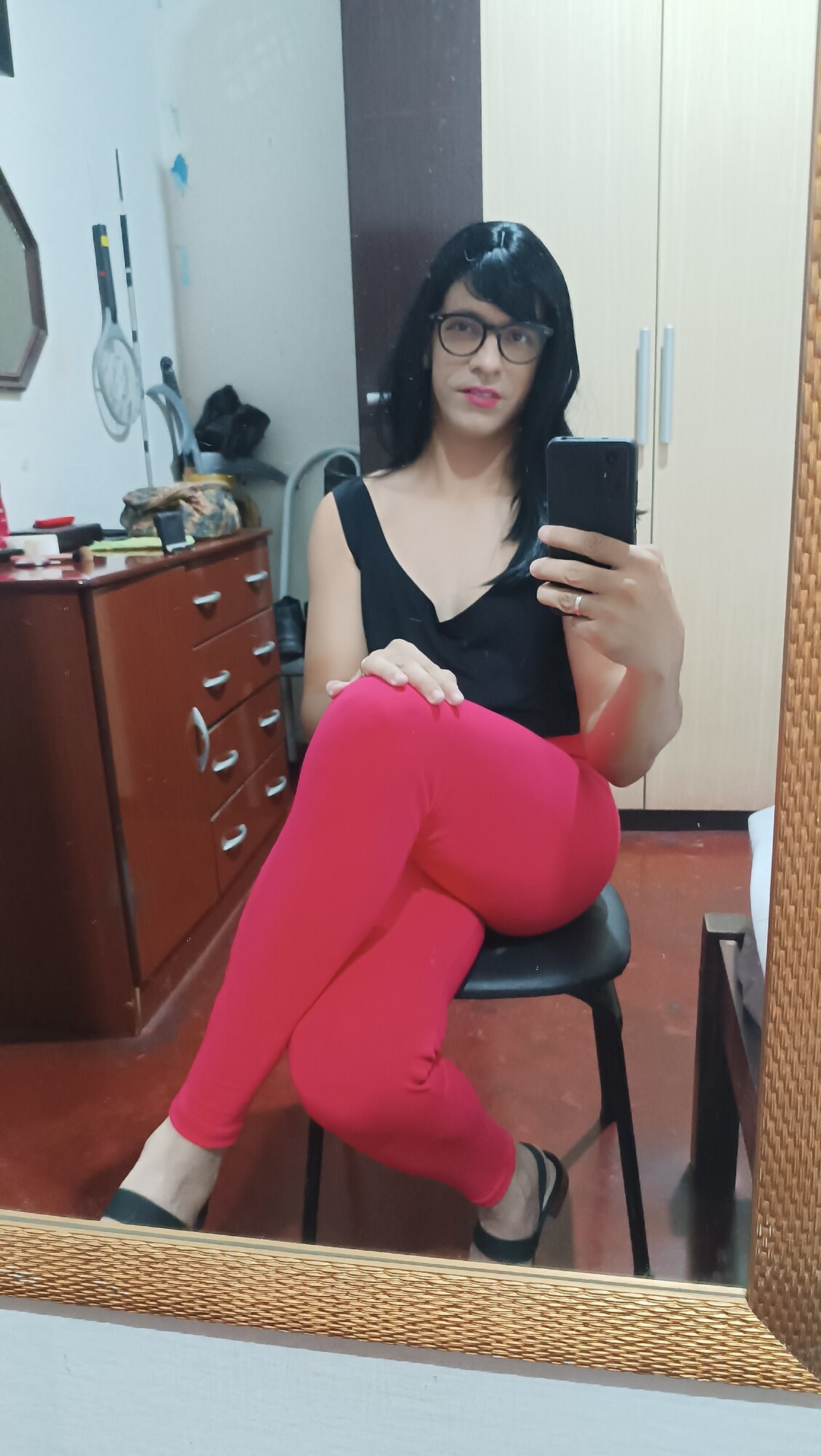 Sakura Nakamura Costume legs Red Gym #21