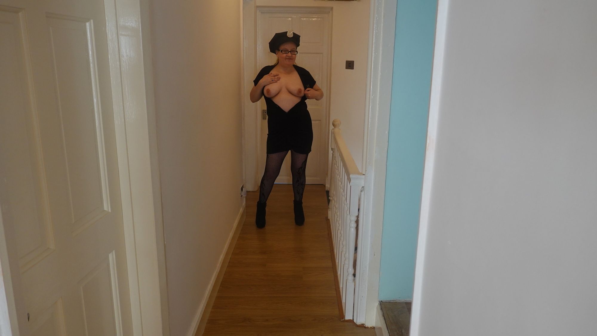 Police Woman costume and Pantyhose #4