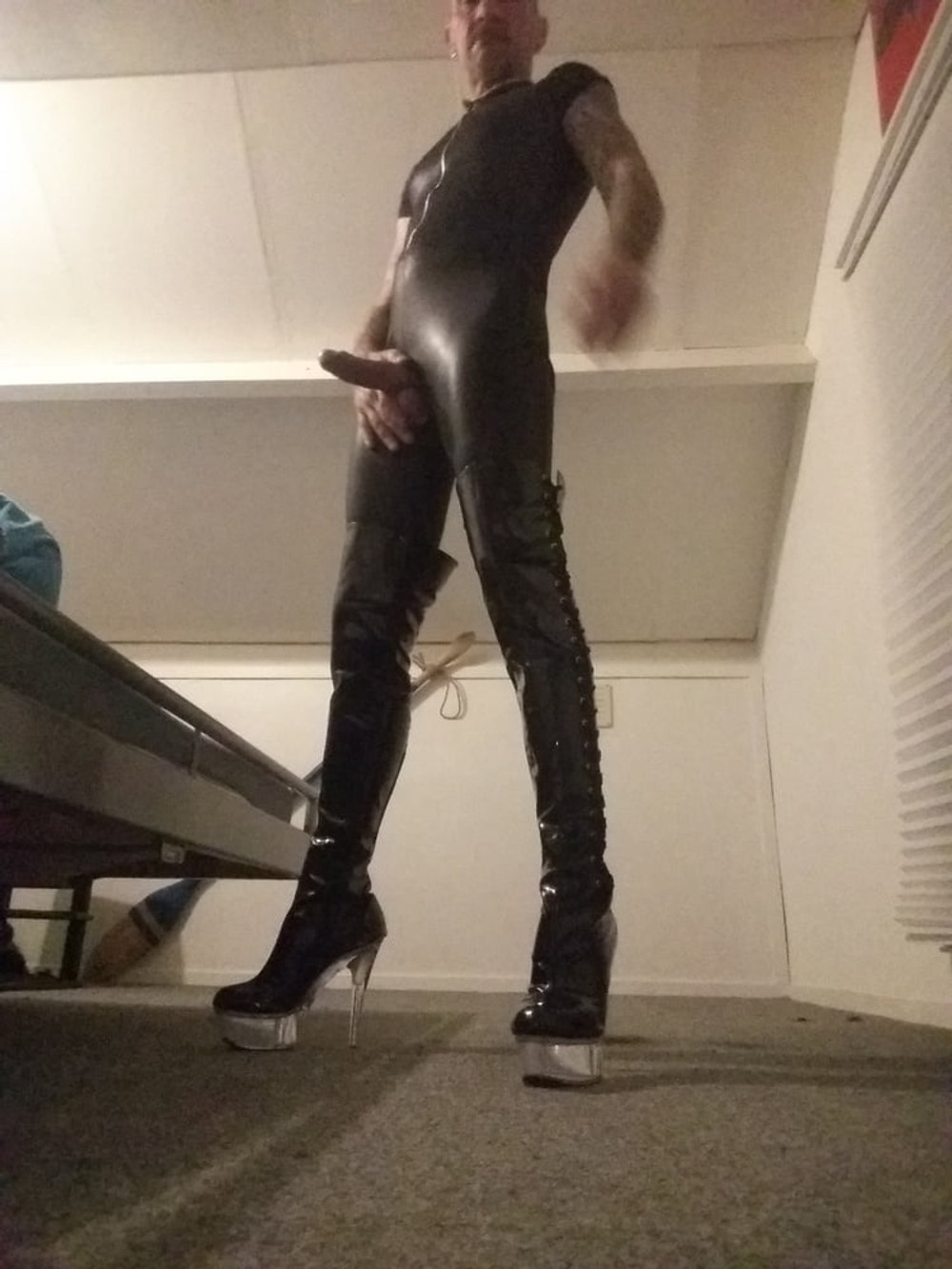 wetlook and boots #5