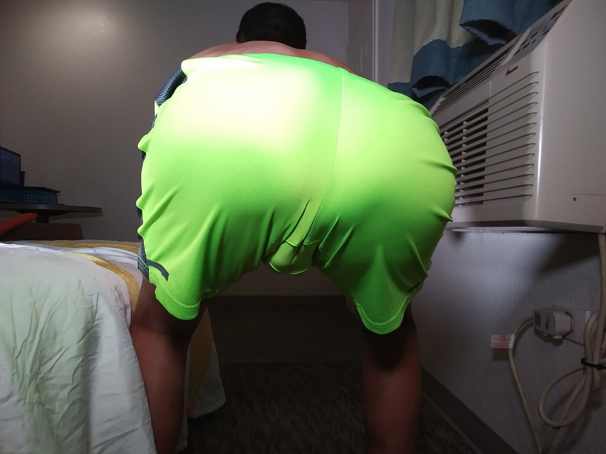 Hot asian gay showing off his tight butt wearing shorts and  #2