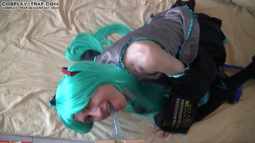 Crossdress cosplay Miku POV action #44