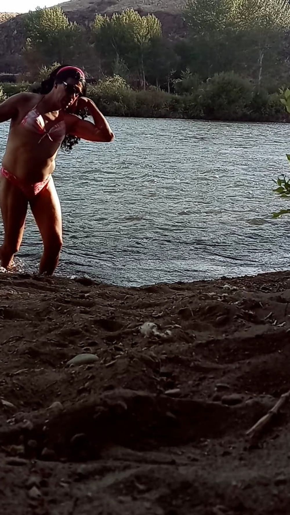 Lexiee playing in the river #4