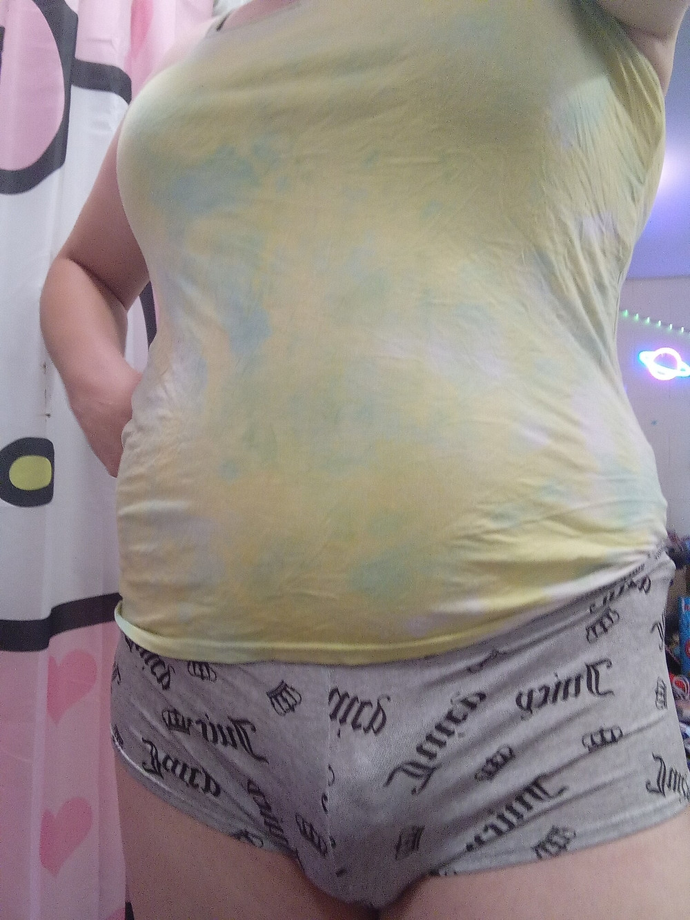 Me in a green tank top and grey panties  #4