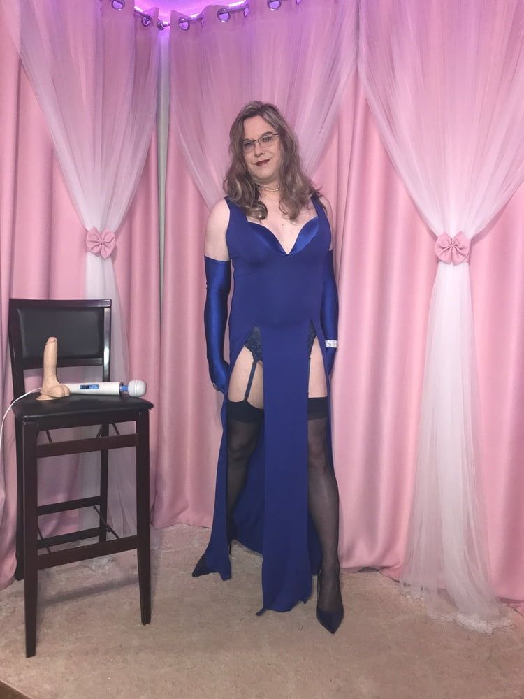  Joanie - Blue Maxi Vest Dress and Lady Marlene Part 3 #25