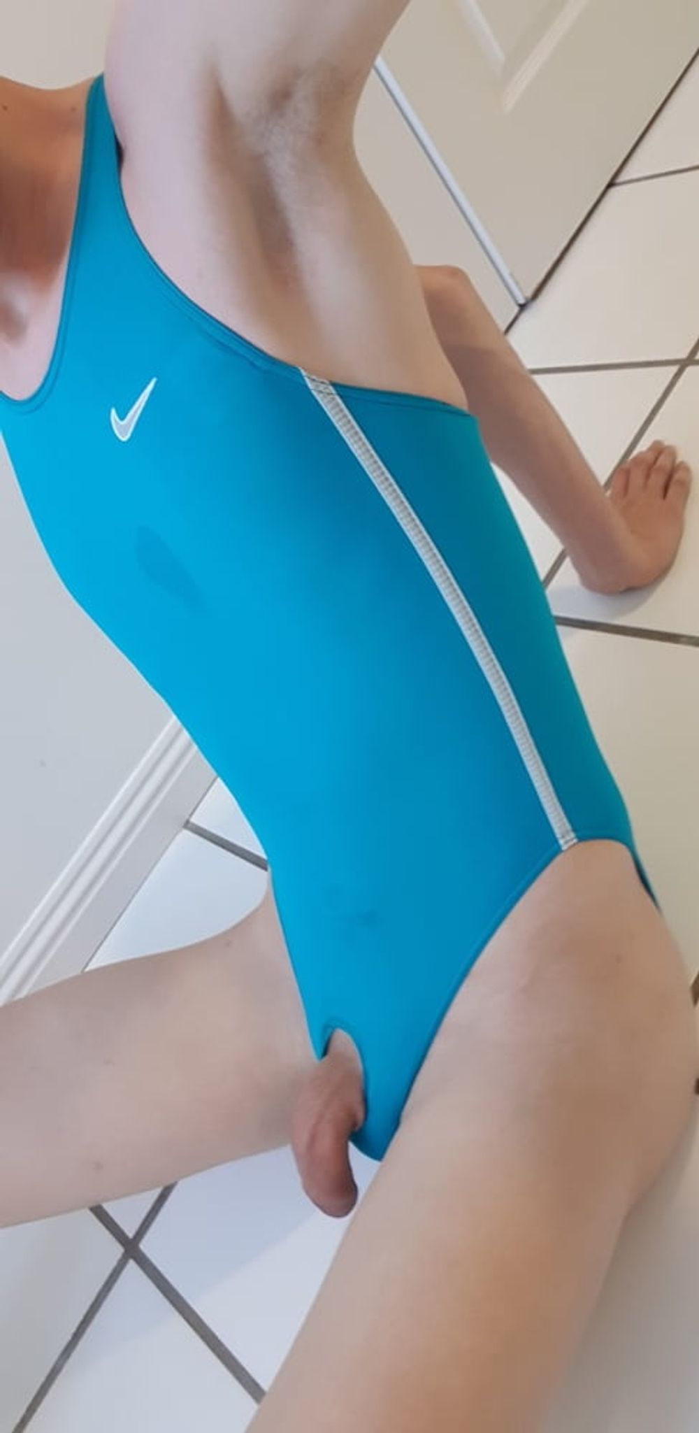 Nike blue onepiece swimsuit #3