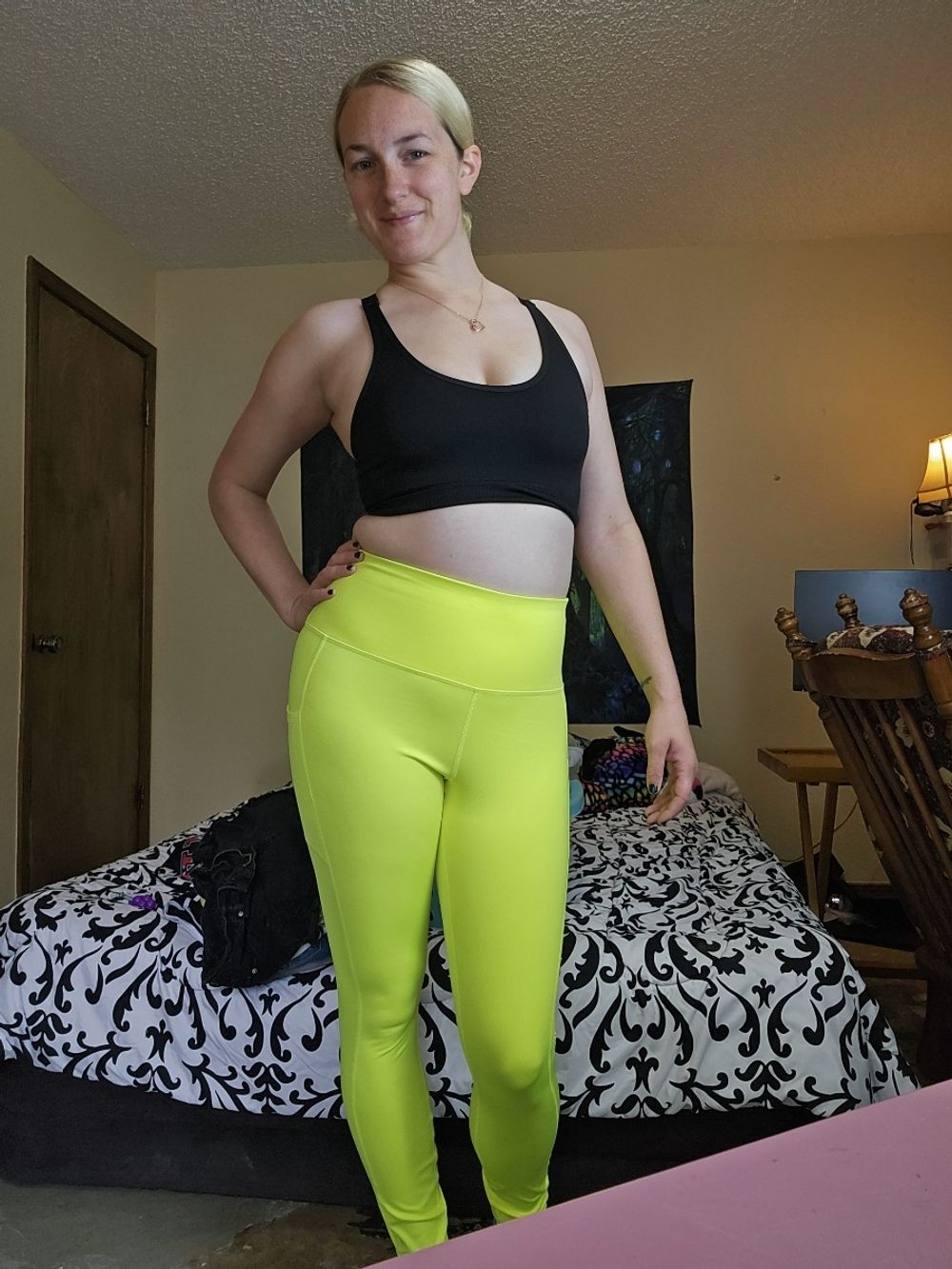 (Videos on profile) Yellow leggings and tits - Mama_Foxx94 #34