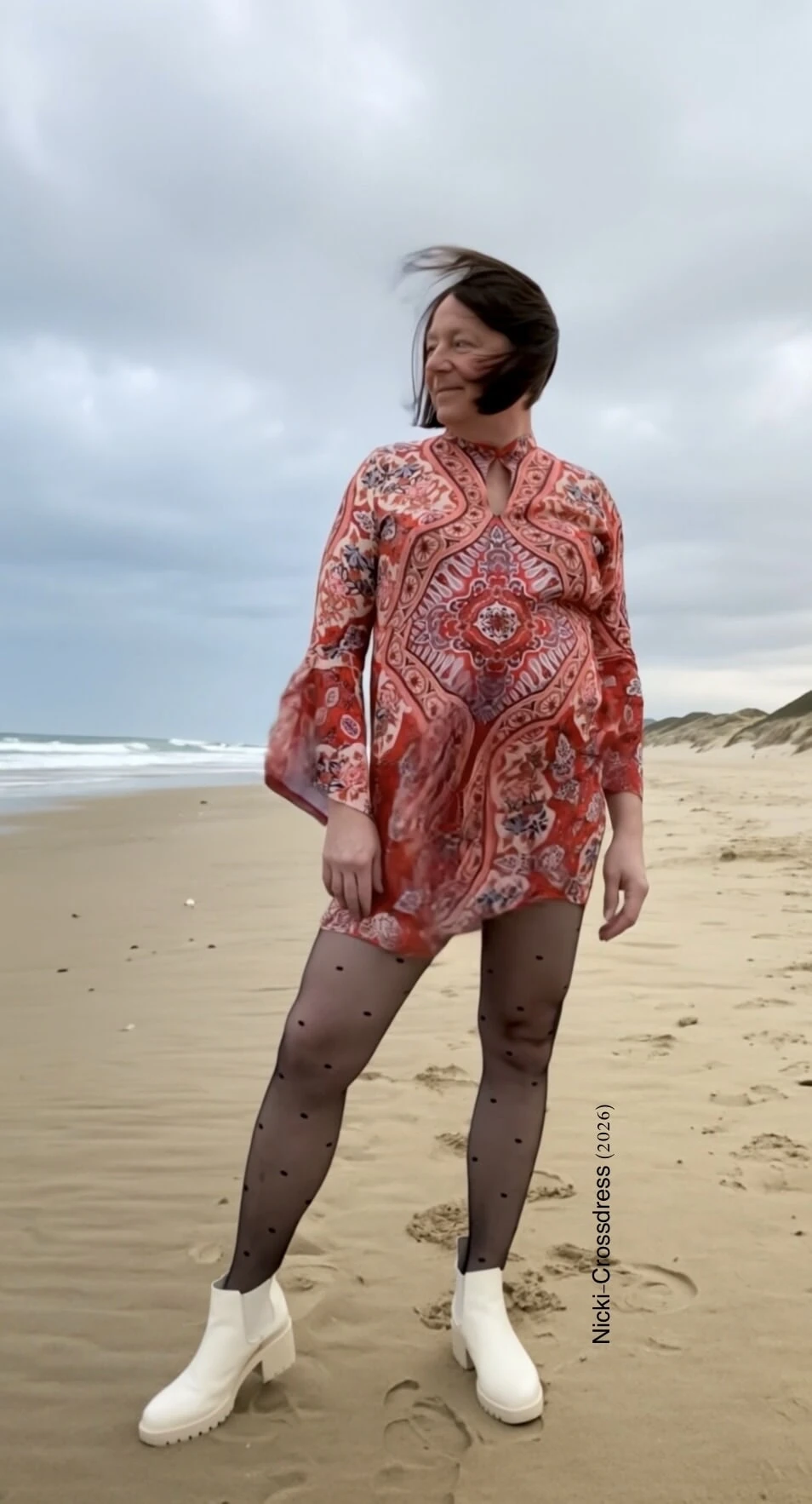 A lovely summer’s day on the beach – I’ve finally plucked up