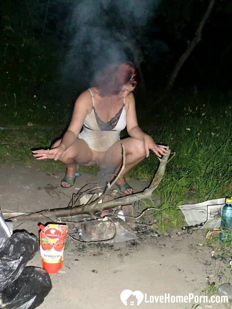 Midnight camping goes wild with my kinky girlfriend #42