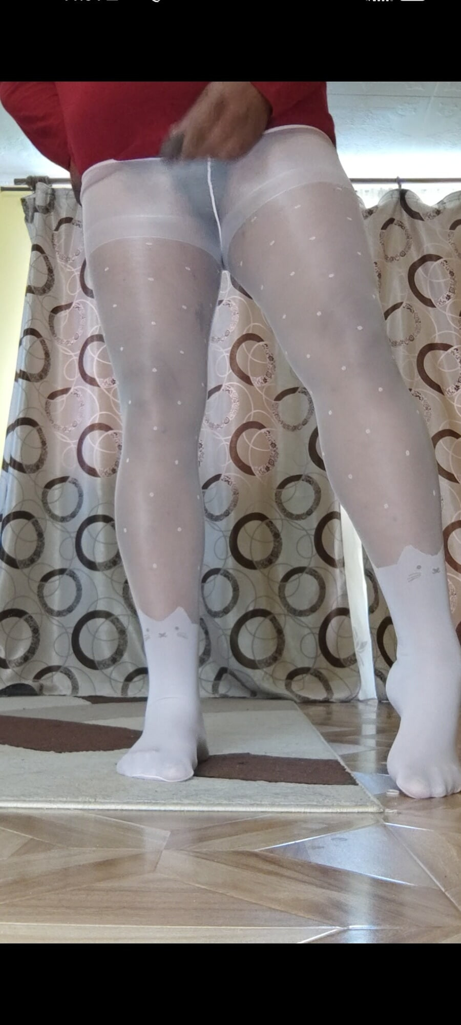 White pantyhose for teen